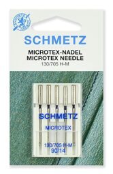 Иглы Микротекс (особо острые) Schmetz 130/705H-M № 90, 5 шт.